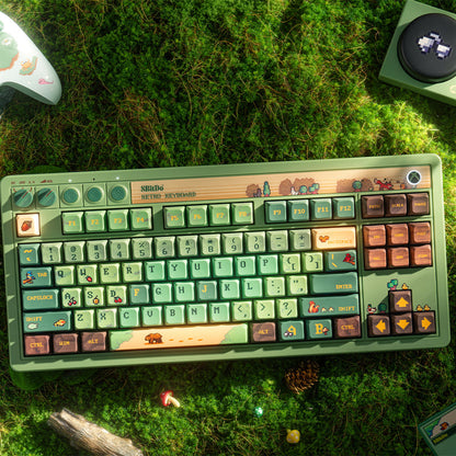 8BitDo Retro 87 Mechanical Keyboard - Forest Wonder
